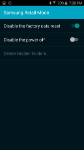 Samsung S6 Edge Disable Factory Reset