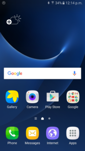 Samsung Galaxy S7 Home Screen