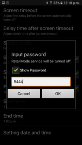 Samsung S7 Edge Admin Password
